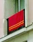 Preview: Fronleichnamstuch Polyester rot 78 x 103 cm Bindebänder