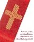 Preview: Diakonstola Wolle & Seide rot, Kreuz gestickt