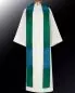 Preview: Priesterstola aus grüner Wolle mit Seide 160 cm