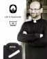 Preview: Collarpullover Gr. M - 4XL schwarz 100 % Baumwolle