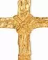 Preview: Bischofskreuz 10 x 7 cm vergoldet mit Kette 90 cm