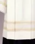 Preview: Chorrock Trevira & Wolle creme 110 cm Bordüre beige