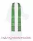 Preview: Kasel Wolle & Seide grün Kreuzdekor schlicht gestickt