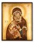 Preview: Ikone Madonna mit Kind, handgemalt 18 x 22 cm