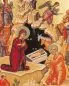 Preview: Christi Geburt 19 x 27 cm Ikone mit Golddruck