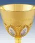 Preview: Kelch gotisch 12 Apostel vergoldet 22 cm Silbercuppa