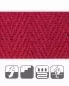 Preview: Kokosläufer 150 cm breit, Fischrat rot, unbeschichtet