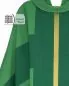 Preview: Kasel grün Blockkreuz m. Goldstreifen gefüttert 138 cm
