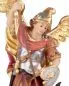 Preview: Erzengel Michael 20 cm Heiligenfigur geschnitzt