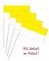 Preview: Papierfähnchen 50 Stück zweifarbig gelb & weiß