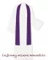 Preview: Kasel violett schlicht mit gesticktem Kreuzsymbol