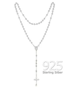 Rosenkranz, echt Silber, kleine Perle mit 2,5 mm Ø