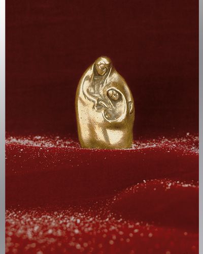 Miniaturkrippe aus Bronzeguss