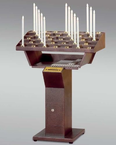 Opferlichttisch elektrisch f�r 33 Kerzen