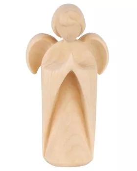 Engel betend, modern 9 cm Figur Zirbenholz natur