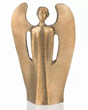Engelsfigur Bronze 7 cm hoch "Der Engel der Meditation"