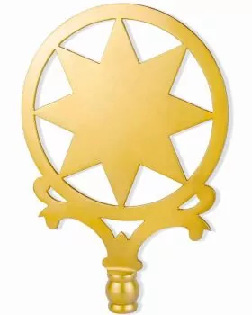 Sternsingerstern 25,5 cm Ø Aluminuim goldfarbig 0,6 kg