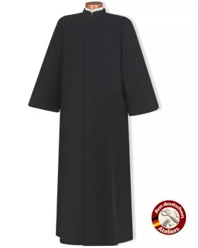 Talar für Priester und Mesner schwarz 150 cm mit Arm