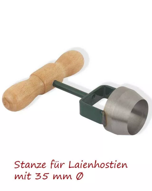 Hostienstanze aus Stahl für Laienhostien mit 35 mm Ø