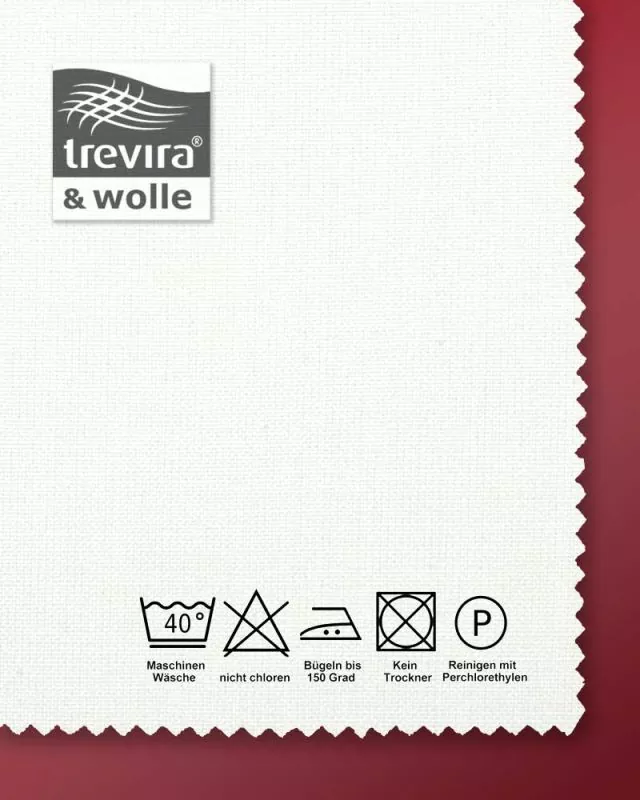 Albe schlicht 140 cm creme 55 % Wolle & 45 % Trevira