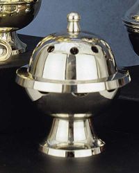 Tischrauchfass vernickelt