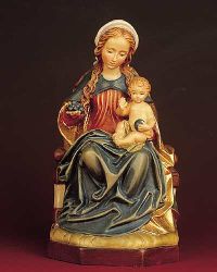 Heiligenfigur "Traubenmadonna" 21 cm hoch