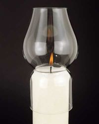 Windschutzglas in mundgeblasener Tulpenform 60 mm �