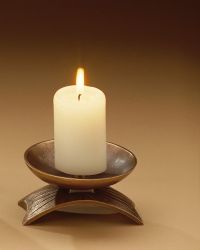 Bronze candle holder, 5.5 cm high