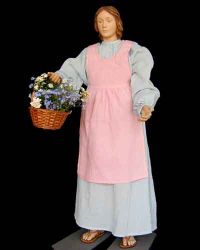 Magd mit Blumenkorb - 90 cm-Figur