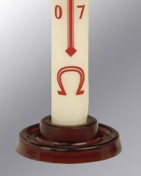 Kunststoffleuchter braun, T�lle 21 mm, 50 St�ck