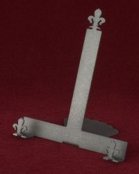 Iron icon stand.