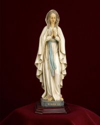 Lourdesmadonna aus Resin 30 cm hoch