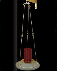 Sanctuary lamp, 65 cm long