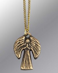 Engel, Bronze mit Kette