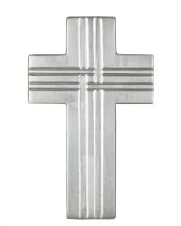 Holzkreuz mit echter Blattversilberung