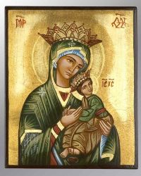 “Mary and the Christ child with crowns” icon, 32x44 