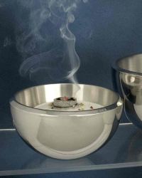 Incense burner, double-walled, 19.5 cm �, 10 cm high