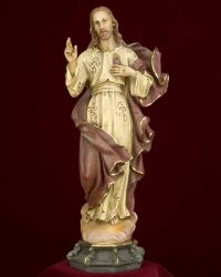 Herz-Jesu Figur 50 cm hoch Kunstguss
