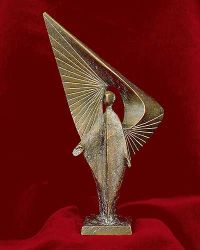 Engel - aus massiver Bronze gegossene Figur