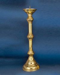Brass standing candle holder, 60 cm