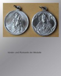 50 St�ck Alu Medaille Herz Jesus + Maria mit Kind