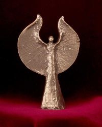 Segensengel, 7 x 11 cm, aus Bronze