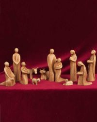 Krippenfiguren in schlichter Eleganz 14 cm