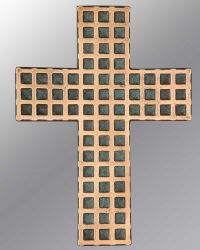 Reliefkreuz Bronze 16 x 21 cm