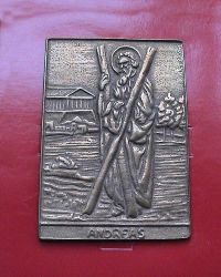 Andreas Bronze-Plakette 8 x 6 cm