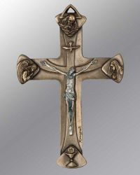 Reliefkreuz der Dreifaltigkeit 8,5 + 13 cm