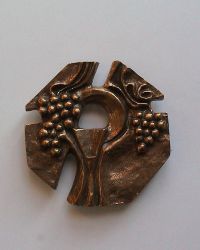 Bronzeplakette 7 cm �
