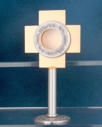Reliquiar, in Kreuzform 19 cm hoch, 10 cm breit