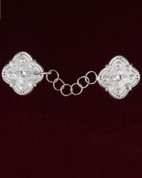 Velumschlie�e 6 x 6 cm Vierpassform