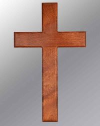 Holzkreuz aus Mahagoniholz 27 x 44 cm
